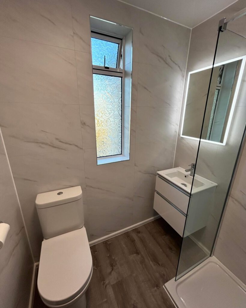 new fitted bathroom