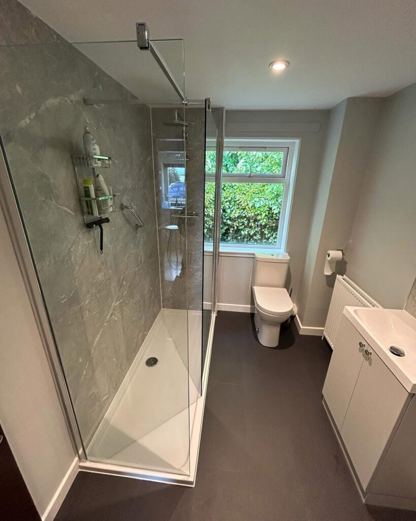 newly fitted shower room